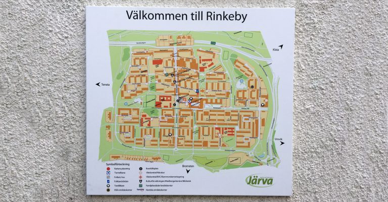 orienteringsskylt Rinkeby