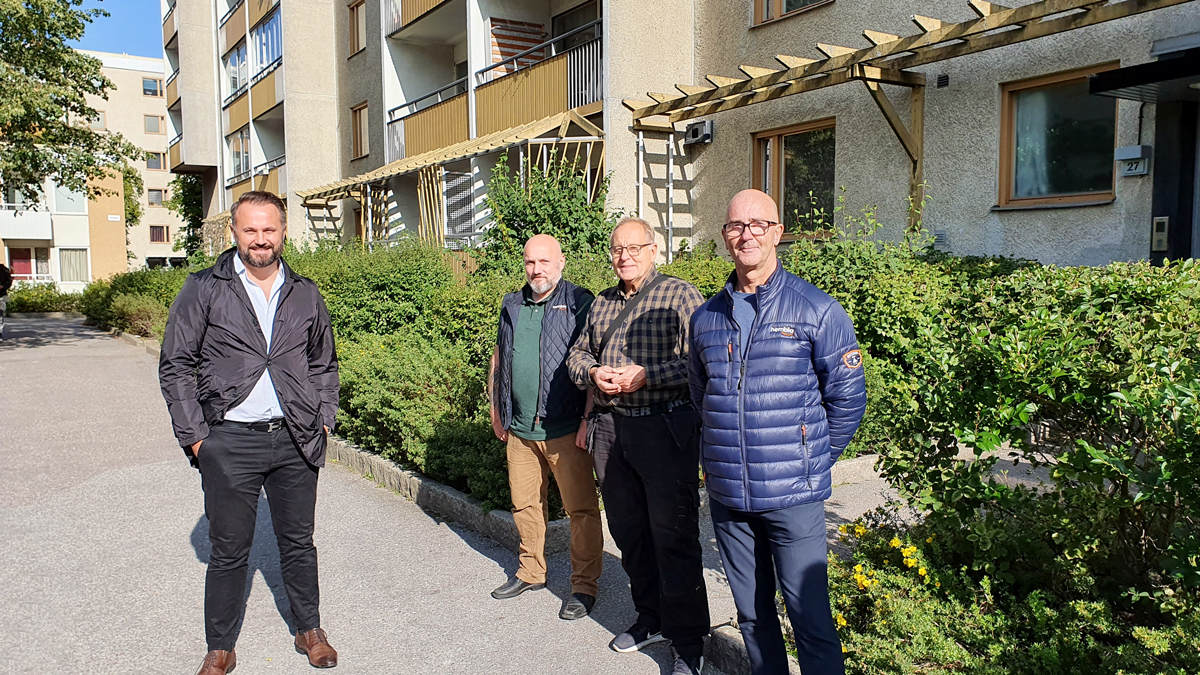 Sanel Hasic, Robert Hommas, Lennart Levander och Jörgen Myhlén.